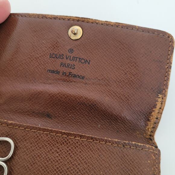 Authentic Louis Vuitton Monogram Multicles 6 Key Hooks Case Brown Small Fair - Picture 5 of 10